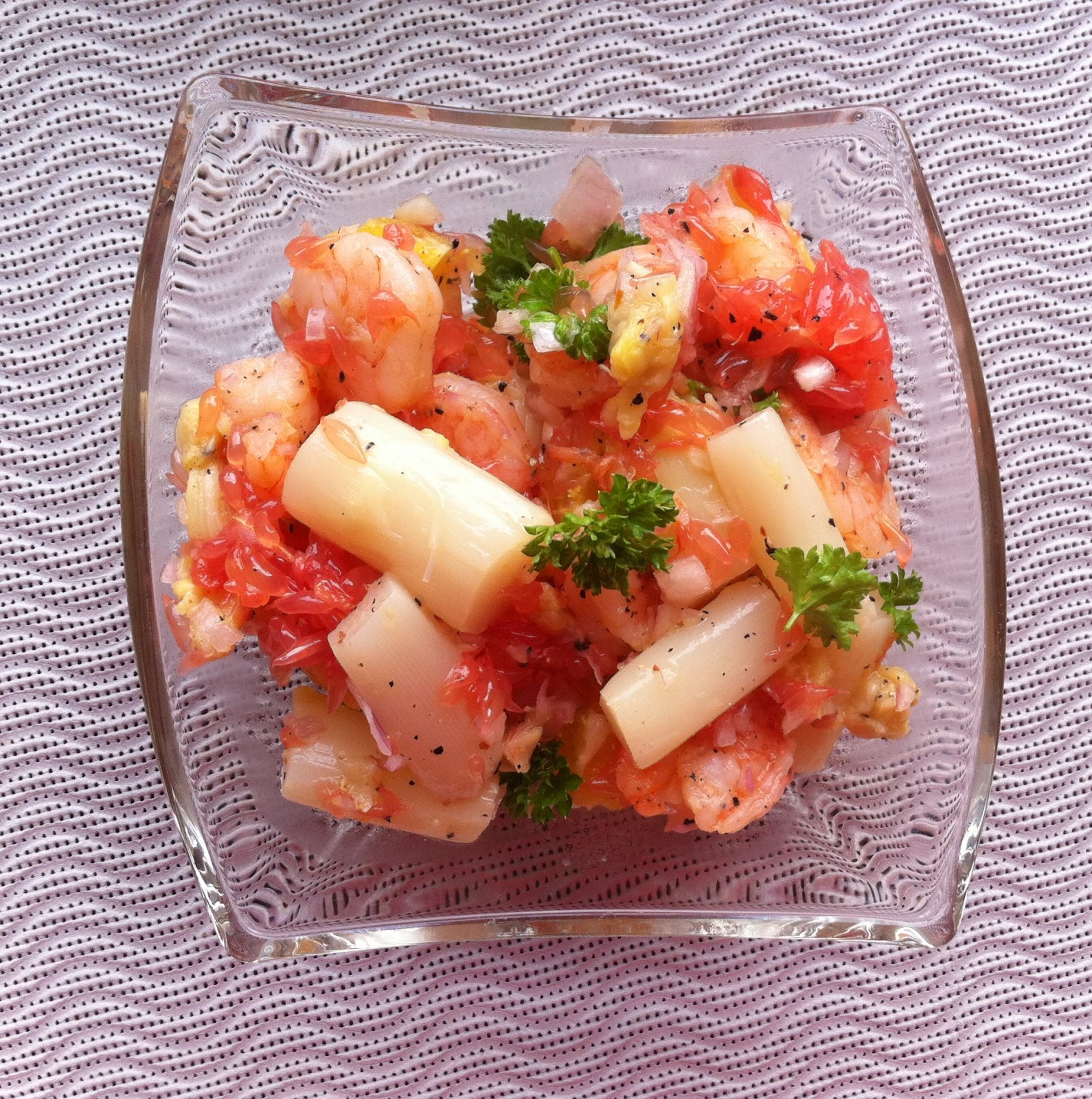 Marlis + Peters Küchenwelt: Spargel-Garnelen-Salat