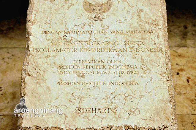 prasasti monumen soekarno-hatta menteng jakarta