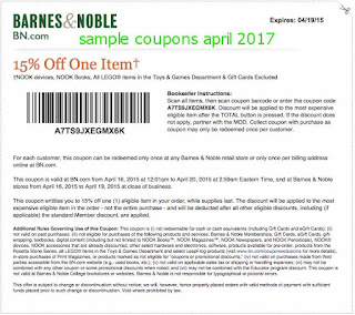 Barnes and Noble coupons for april 2017