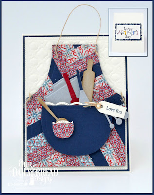 Our Daily Bread Designs Stamp Sets: Mini Tag Sentiments, Mothers Day Baking Tools (inside), Our Daily Bread Designs Paper Collections: Americana Quilt, Our Daily Bread Designs Custom Dies: Mini Tags, Apron and Tools, Baking Tools, Beautiful Borders, Boho Background, Flourished Star Pattern, Lavish Layers (inside), Rectangles (inside), Log Cabin Quilt