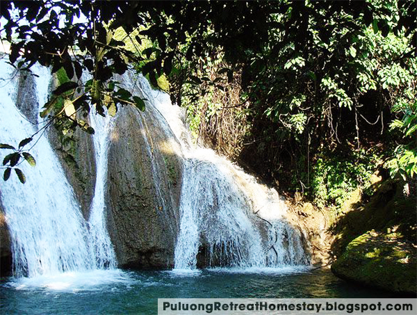 thac Muon waterfall in Pu Luong Nature Reserve vietnam thac Muon waterfall in Pu Luong Nature Reserve vietnam