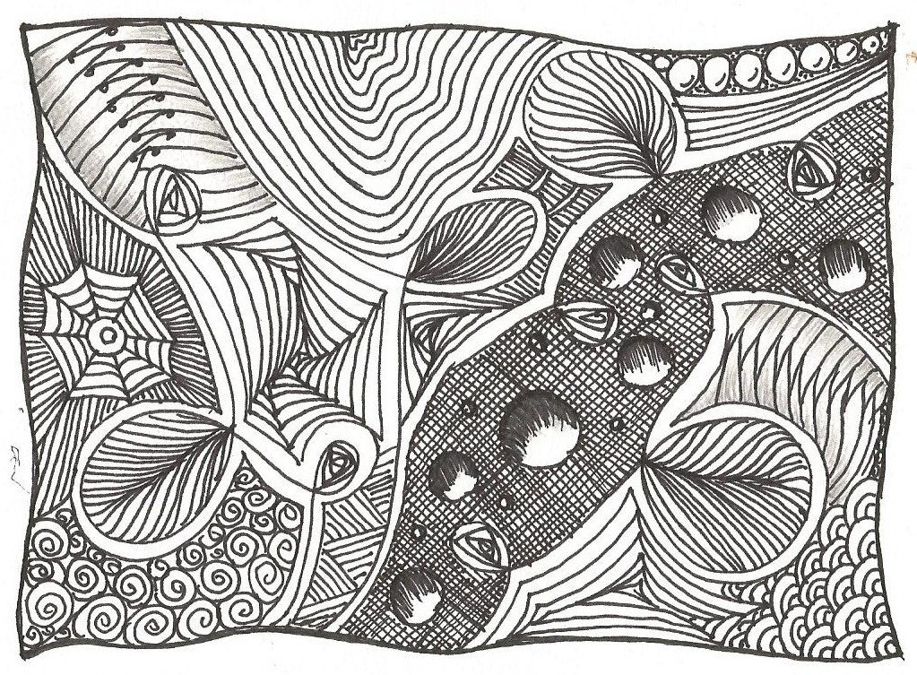 Journey Through Zentangle Art: Random Tangles