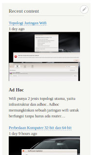 recent content dengan gambar berhasil dibuat recent content dengan gambar berhasil dibuat