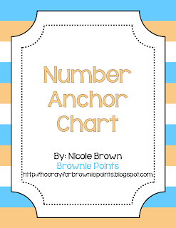 Brownie Points: Number Anchor Chart
