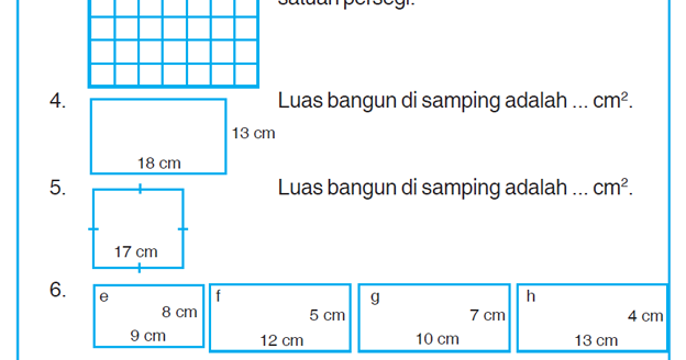 Contoh Soal Bangun Datar Kelas 4 Sd Terbaru 2019