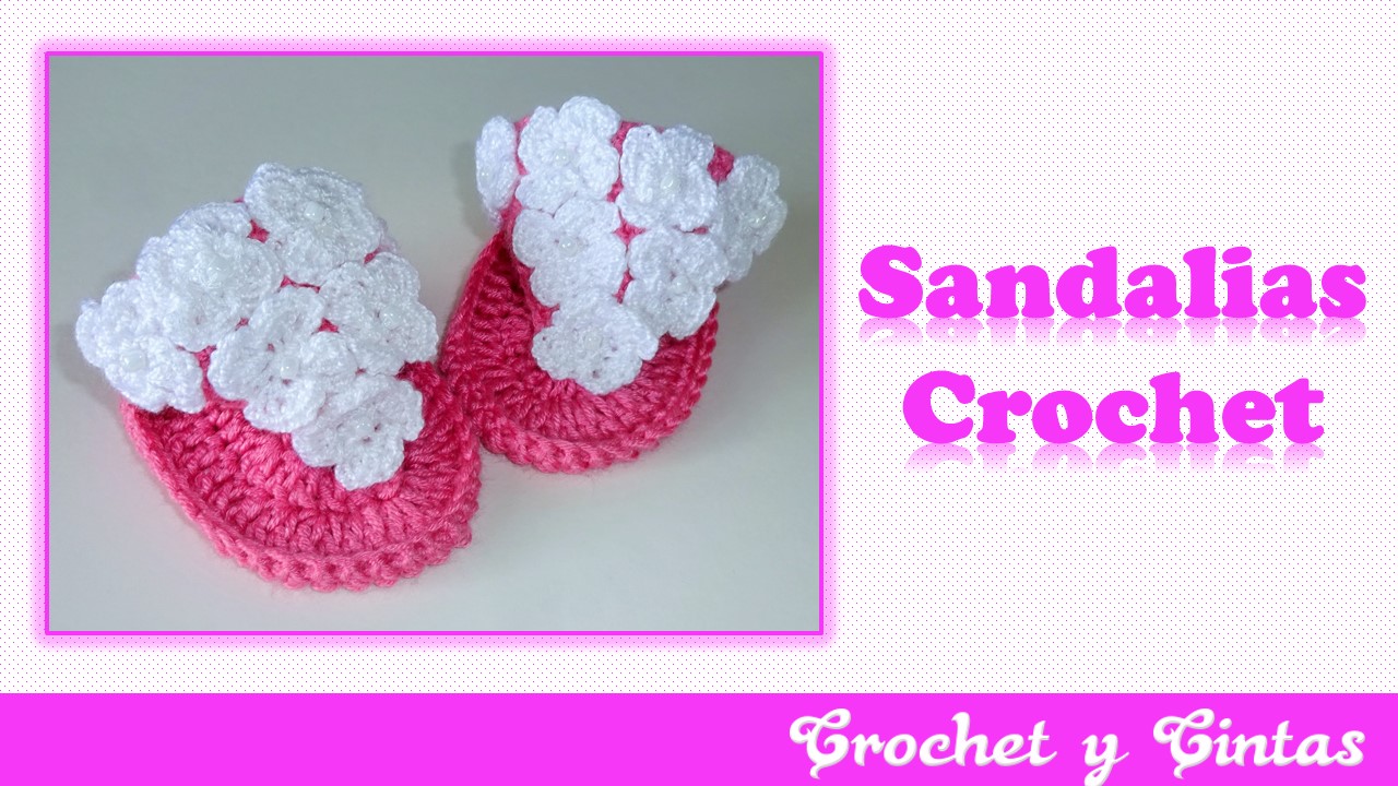 huaraches de crochet para bebe