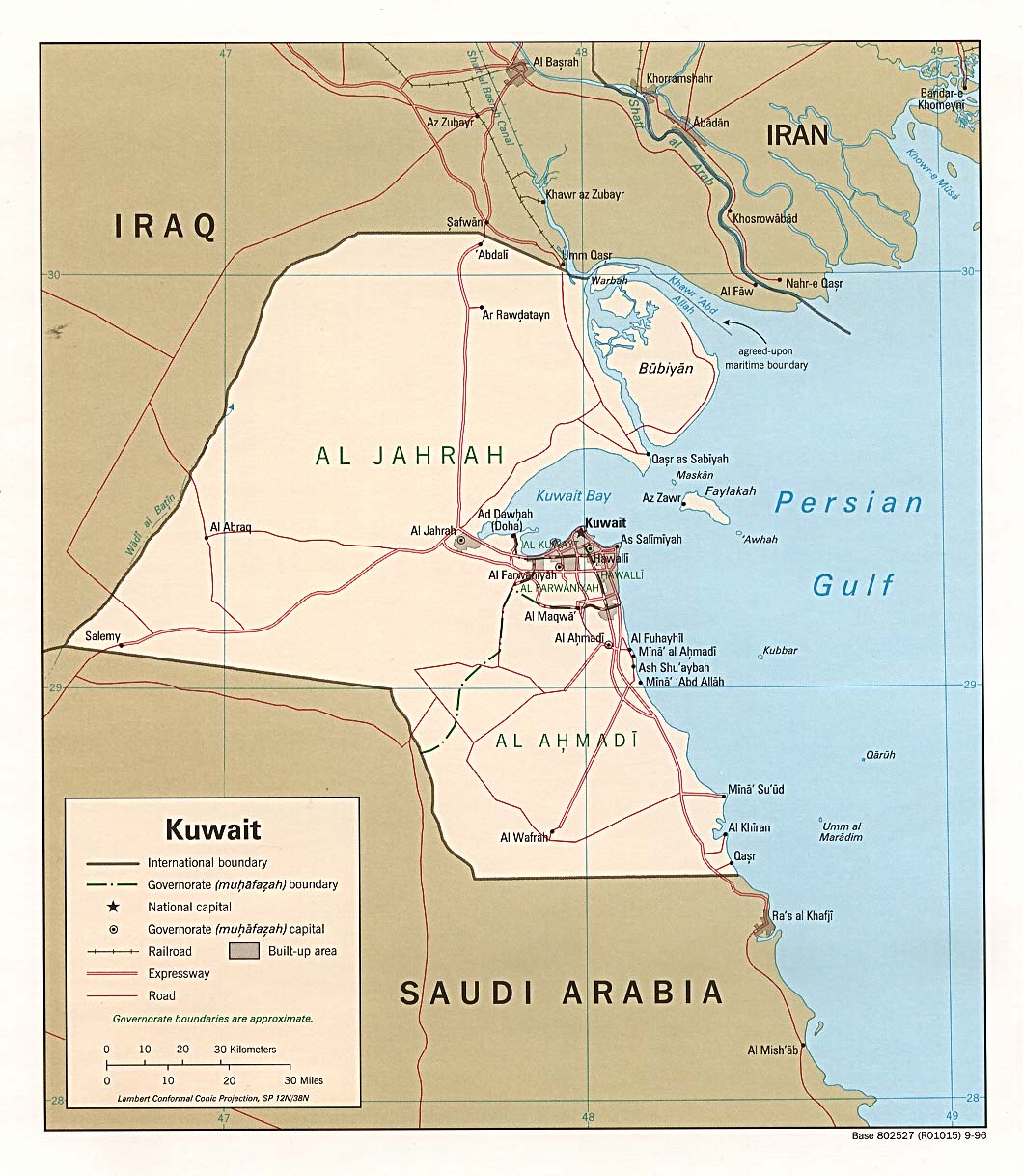 Kuwait Heograpikal Maps ng Kuwait MyDok Tech™