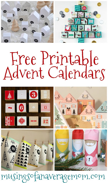 free printable advent calendar