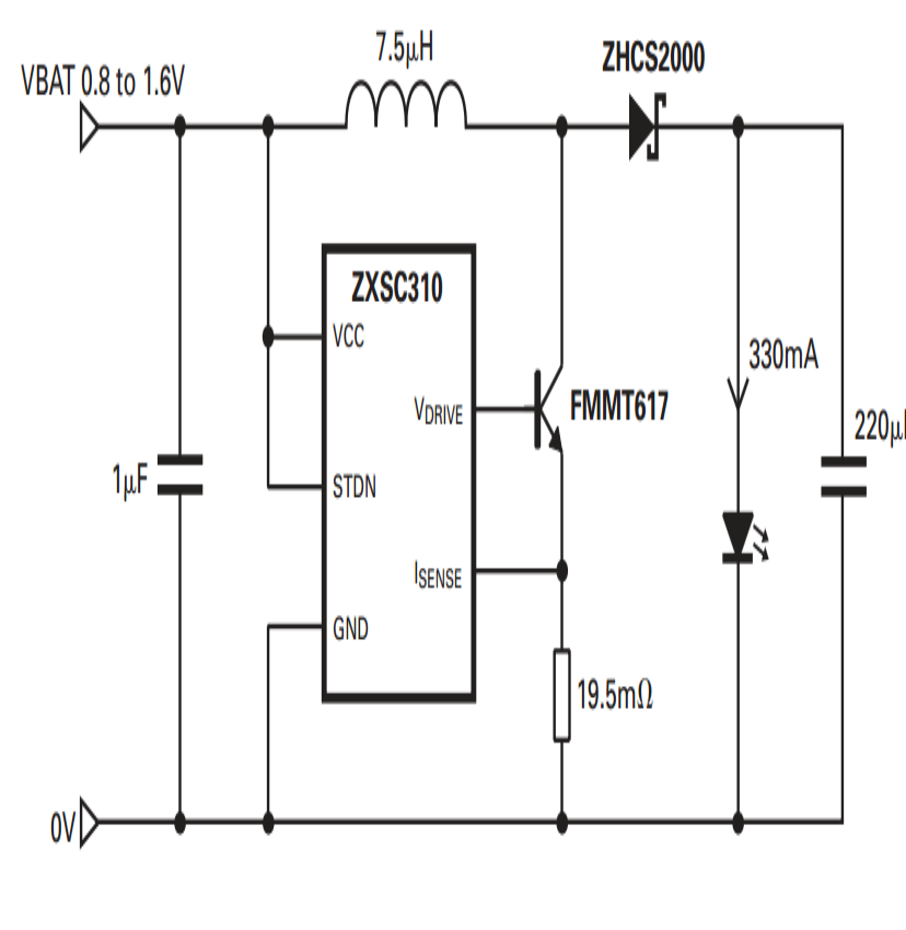 1 Watt LED Driver Circuit Using a Single 1.5 Cell | Circuit Diagram Centre