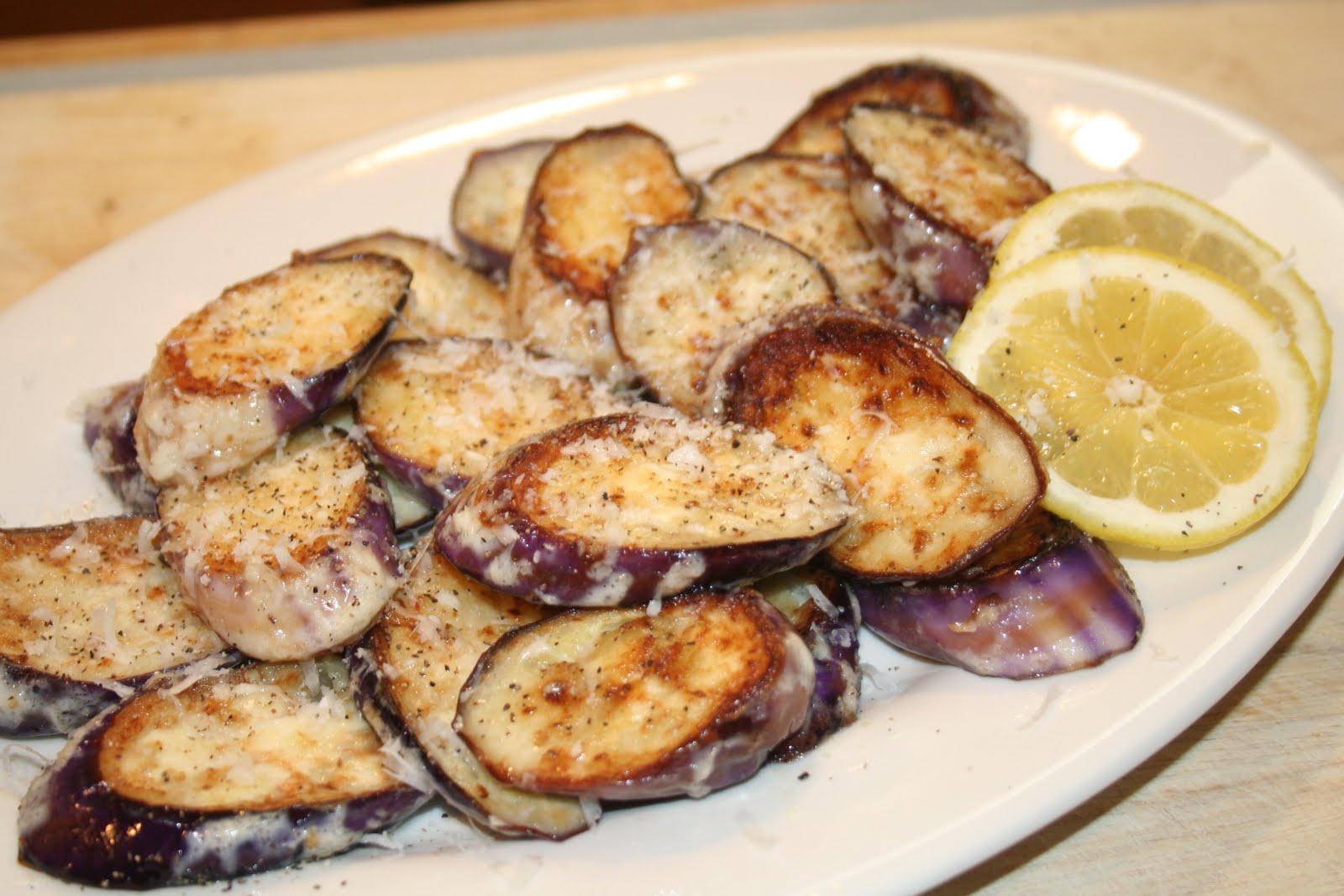 COOK WITH SUSAN: Easy Eggplant with Lemon and Parmesan
