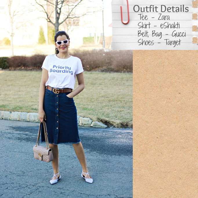 denim skirt lookbook