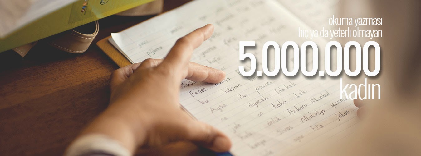 Türkiyede az ya da hiç okuma yazma bilmeyen 5000000 kadın var