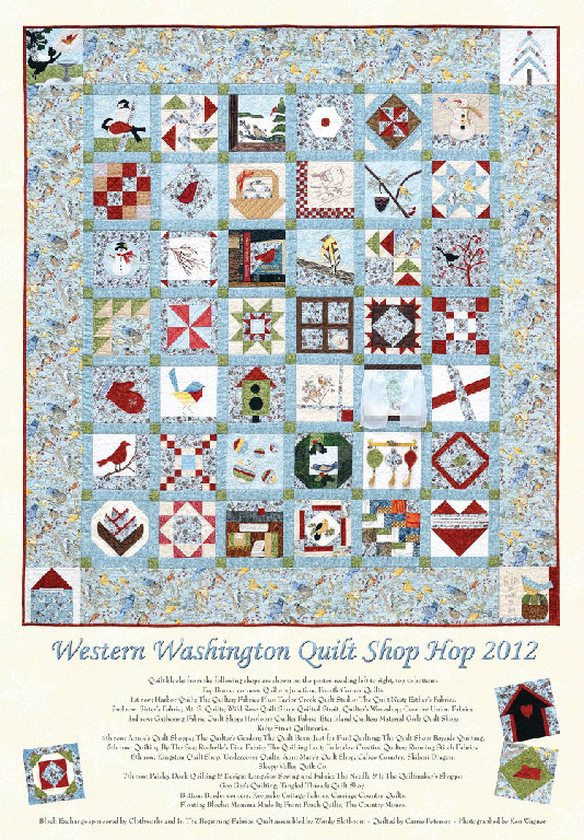 Quilts4Julie WESTERN WASHINGTON QUILT SHOP HOP 2012