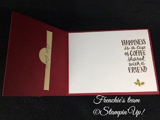 Frenchie's Team, Gift Card Holder, Stampin'Up!, Coffee Cafe,