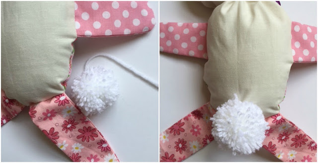 How to make a simple stuffed bunny for a child for Easter