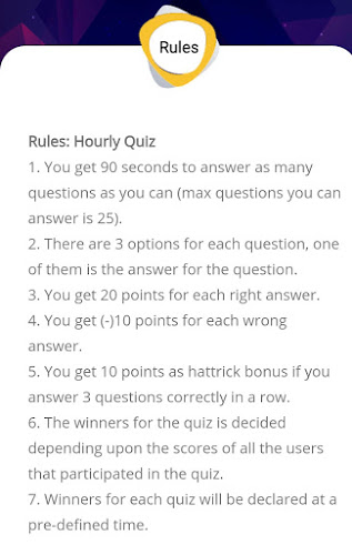 qureka quiz rules