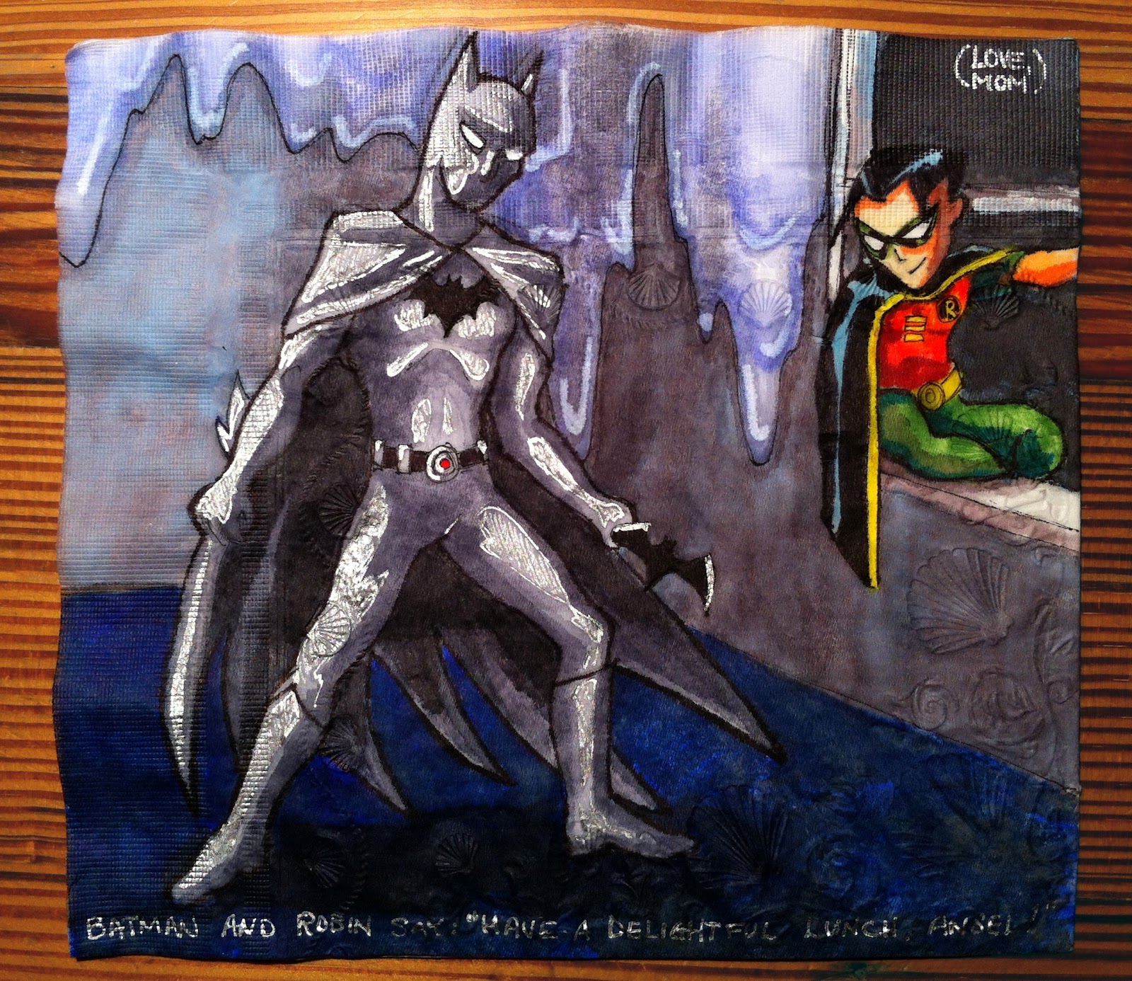 Daily Napkins Batman and Robin from Dress Up Batman for Ansel