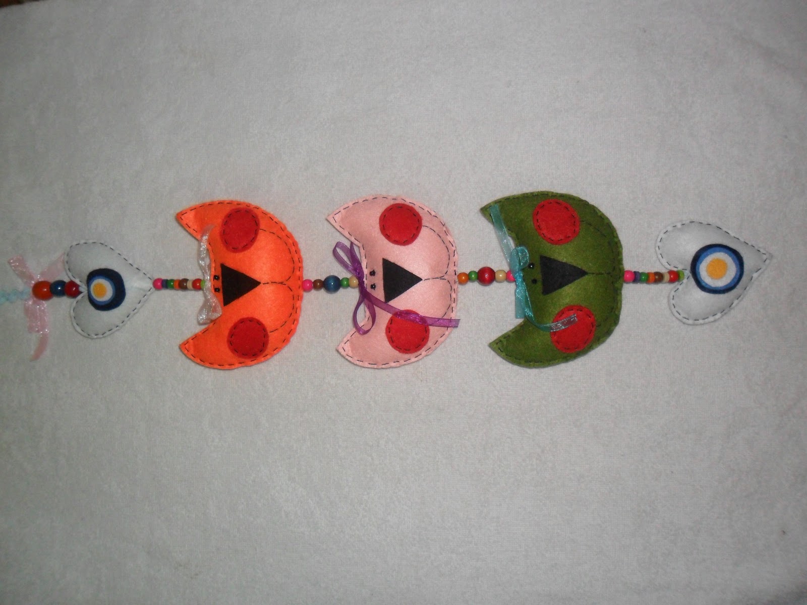 Bir Dalda İki Baykuş Keçeden duvar süsü