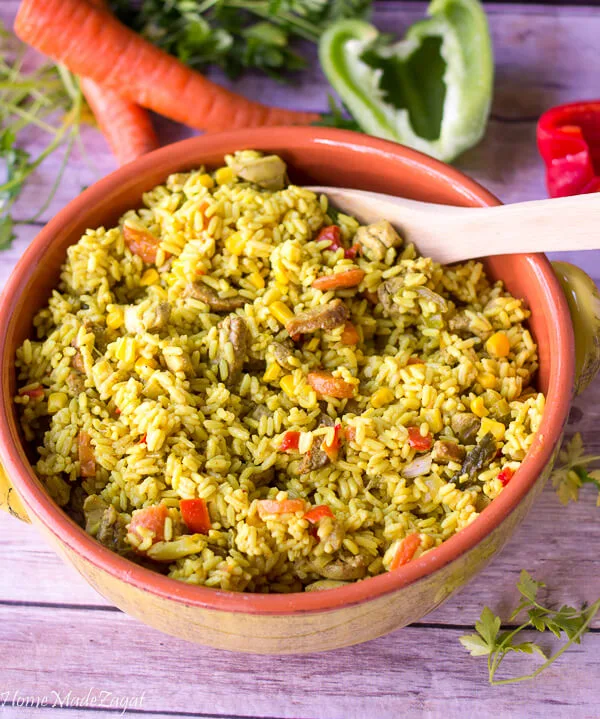 Cuban yellow rice with chicken and sausage recipe