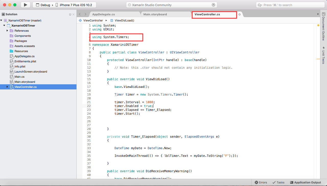Xamarin Monkeys How to Create A Timer in Xamarin iOS