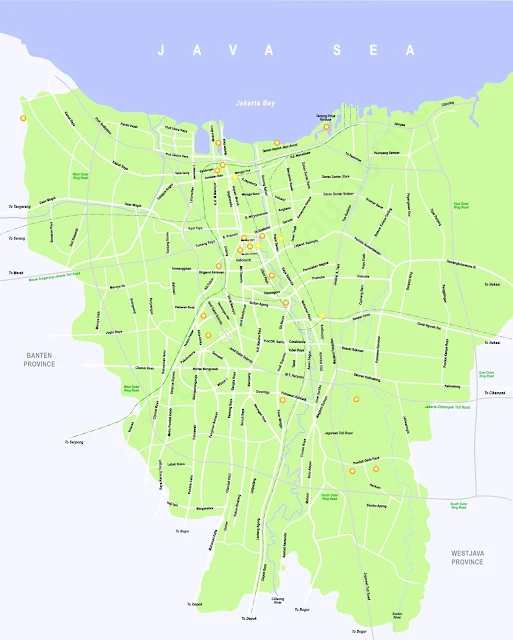 Gambar Peta Jakarta lengkap