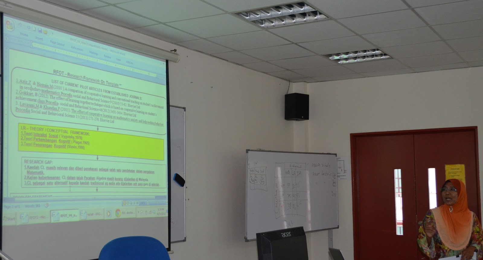 .: Tajuk 402: Pembentangan RFOT dan contoh RFOT