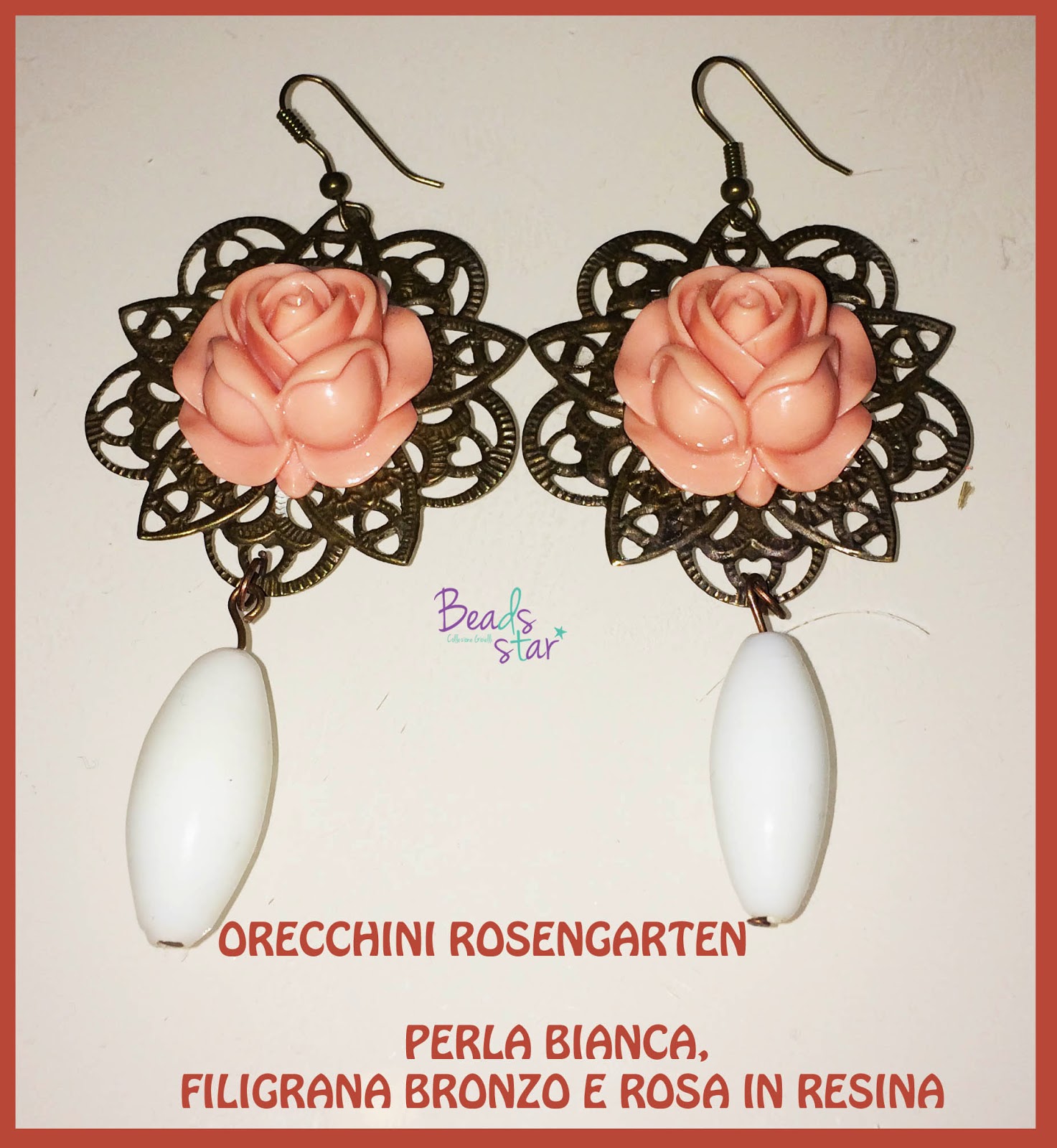 Orecchini A Bottone Seba Star – Smalto Azzurro E Ottone – Simbolo Egiziano Stelle - 2