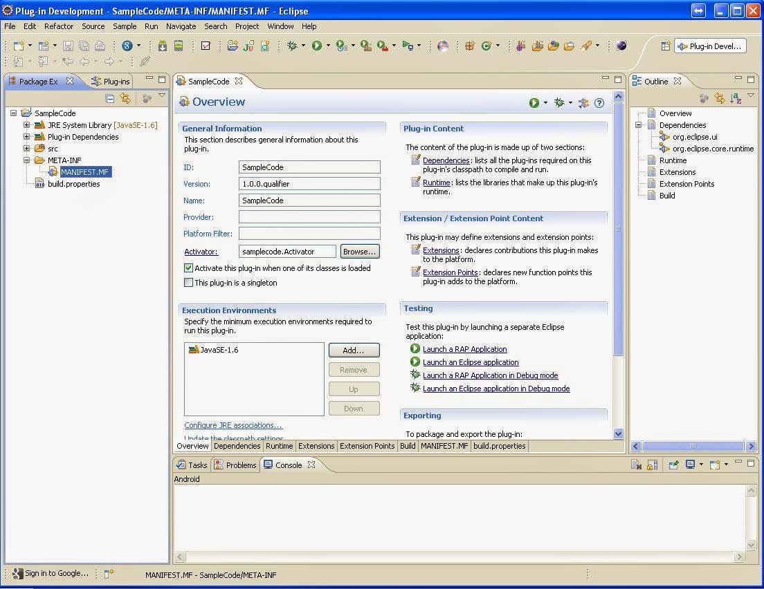Sample Codes for Developer
