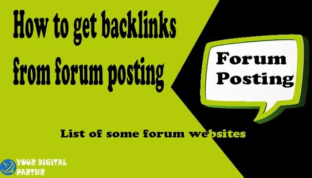 How to get backlinks from forum posting