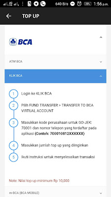 Virtual Account BCA Pada Aplikasi GoJek www.xinfczd.com
