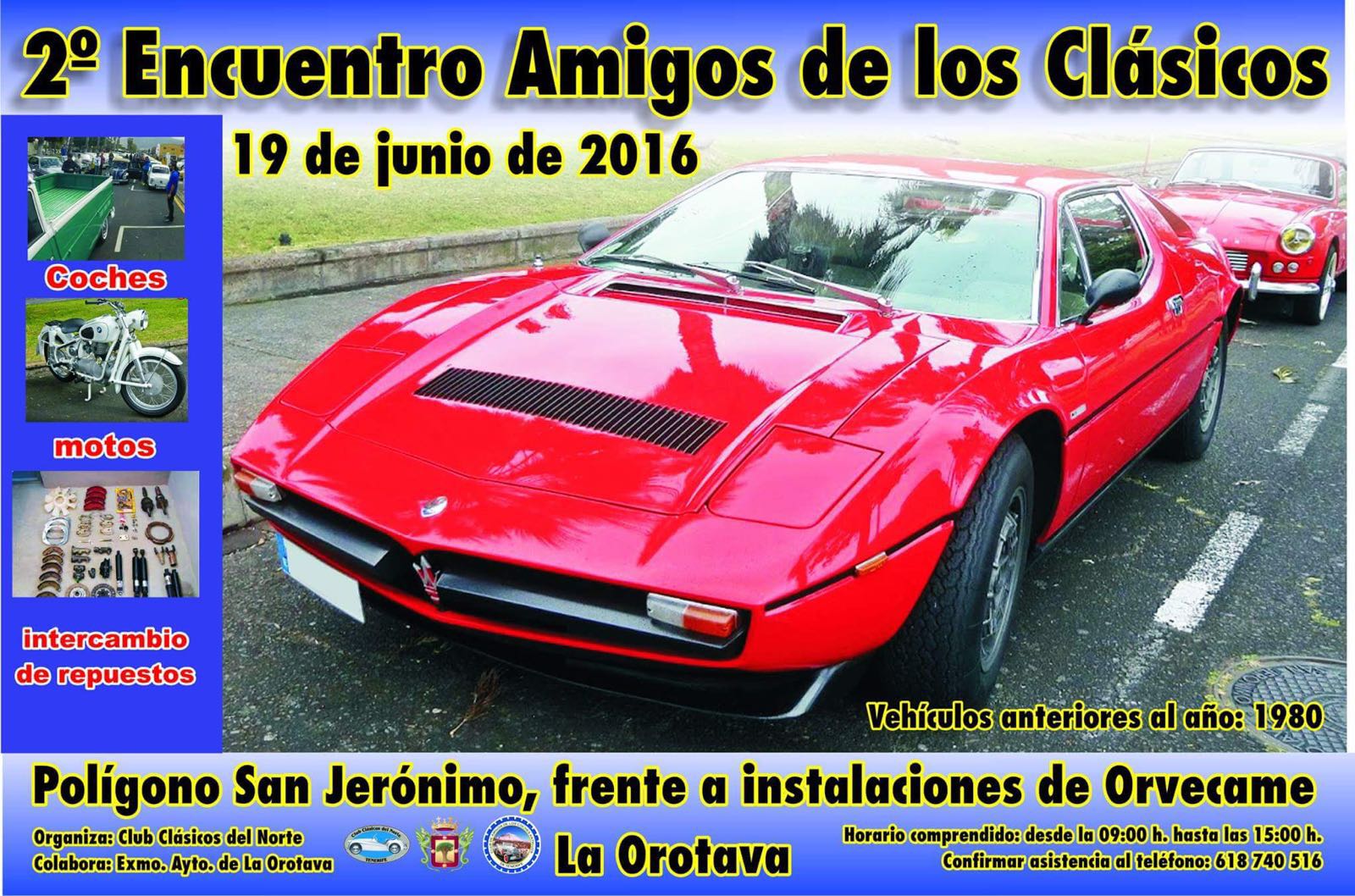 DOKA CLUB NORTH WEST TENERIFE NEXT SUNDAY MEETING. CLASSIC CARS. BIKES