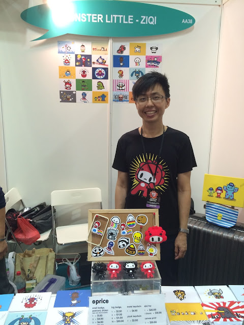 Singapore Toy, Game & Comic Convention STGCC 2015 artist alley ziqi monster little