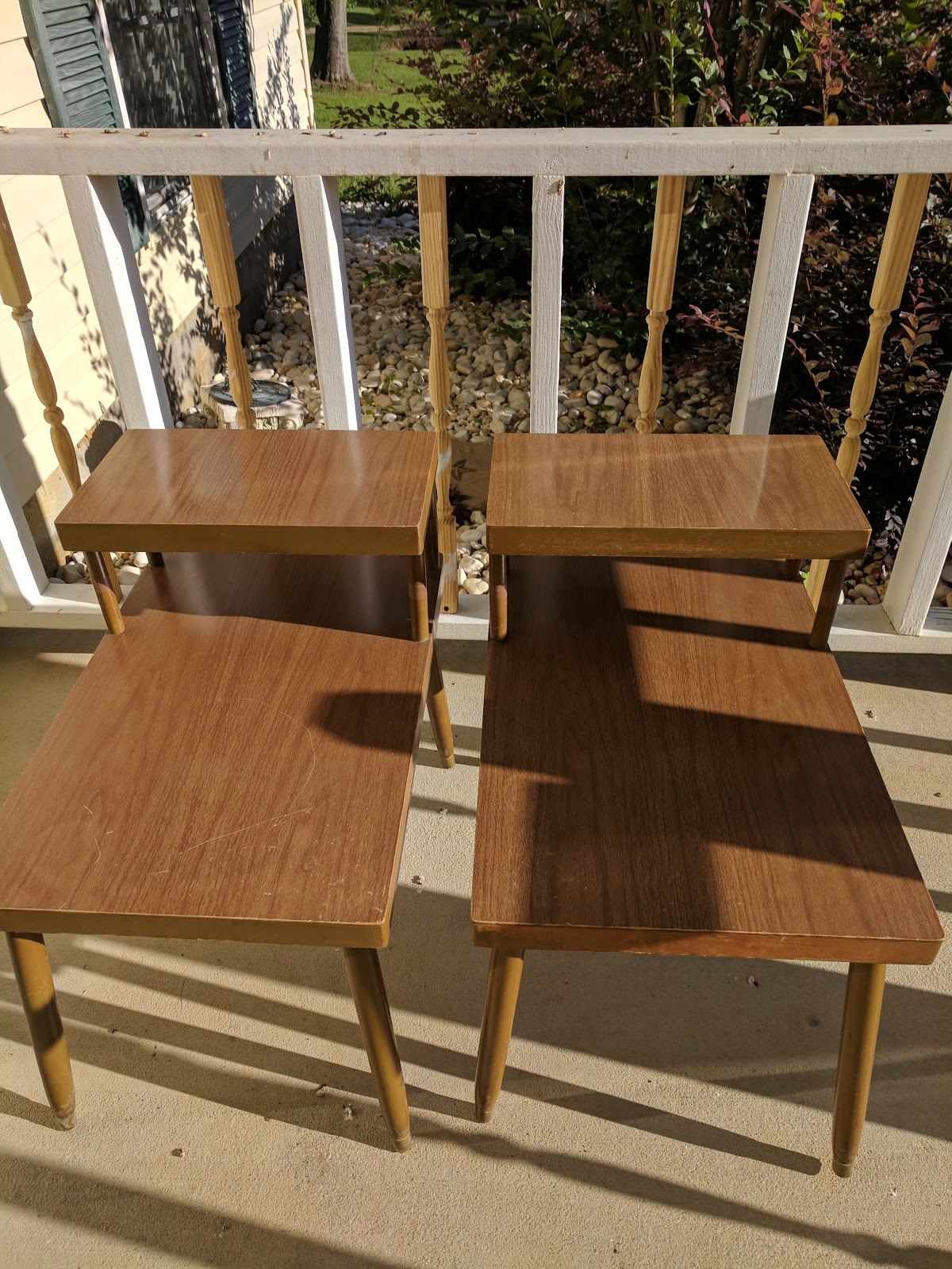 Life As It Leads Me Upcycling Old End Tables