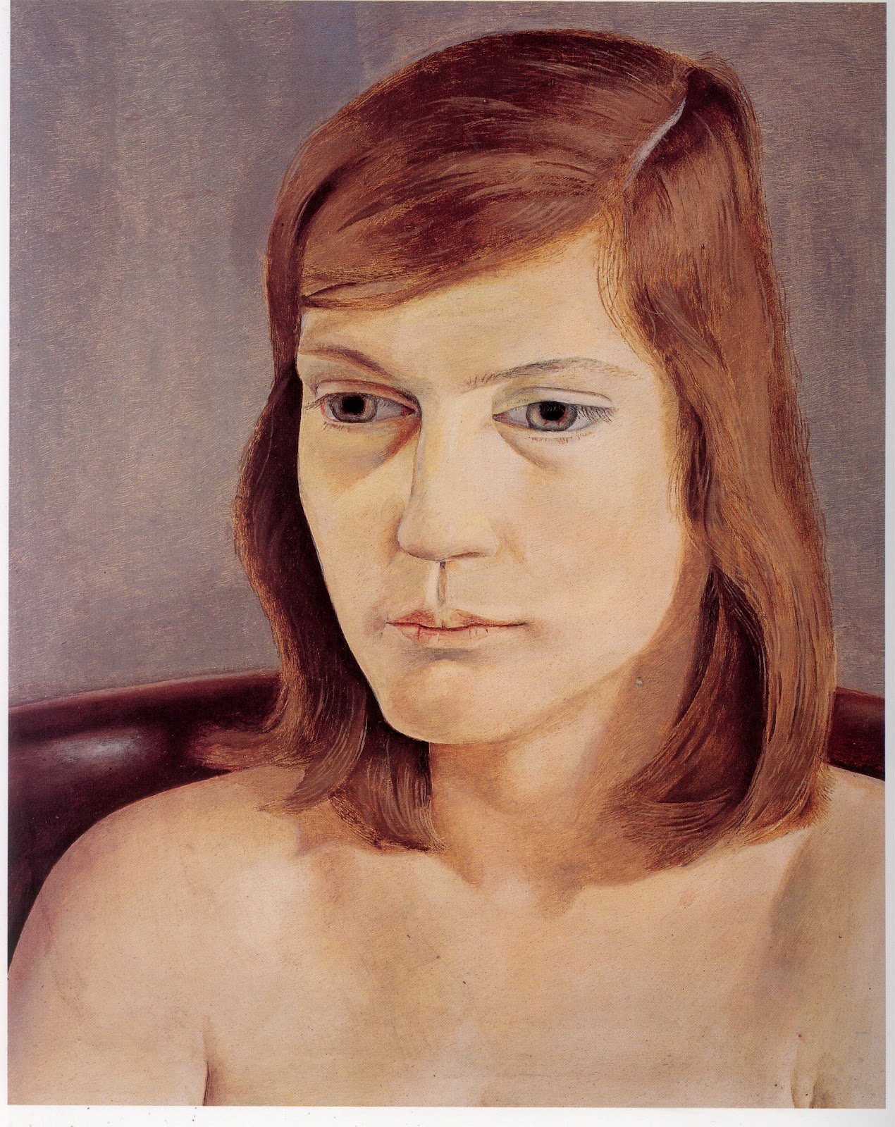 Люсьен фрейд картина девушка с котенком