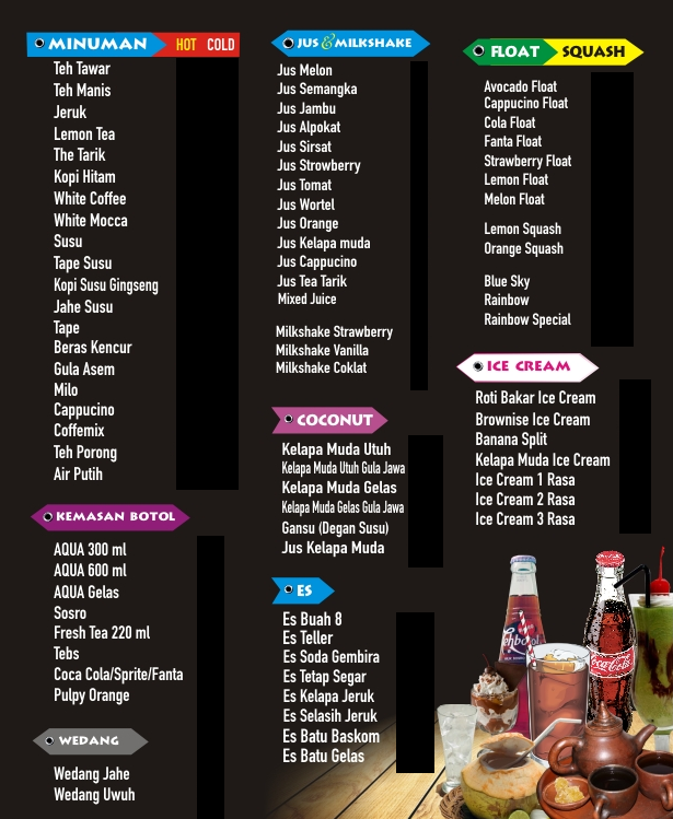 Ayam Ayam Resto Bakery Sukoharjo MENU MINUMAN 