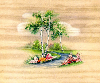 printable garden image tree flower garden stream image printable