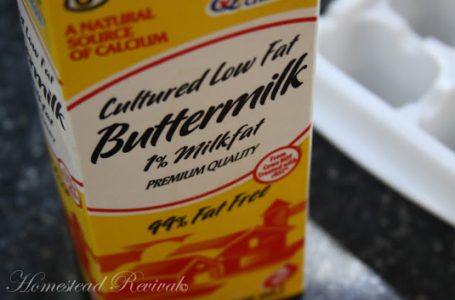 Homestead Revival: Freezing Buttermilk