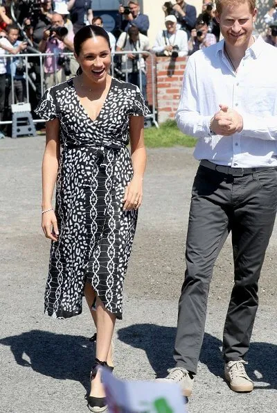 Meghan Markle wore a new maxi wrap dress by Mayamiko