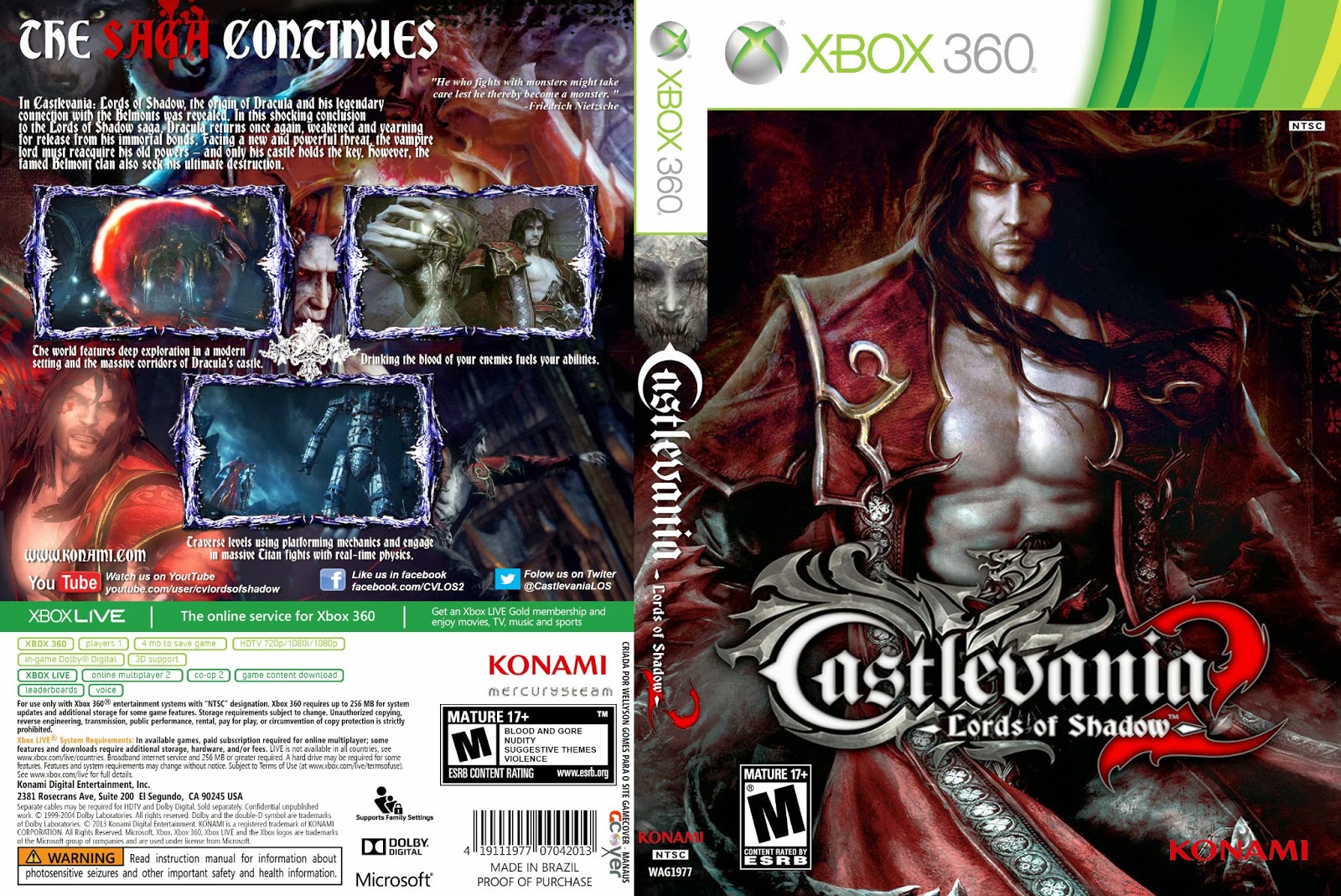 Games Covers: Castlevania - Lords of Shadow II - Xbox 360