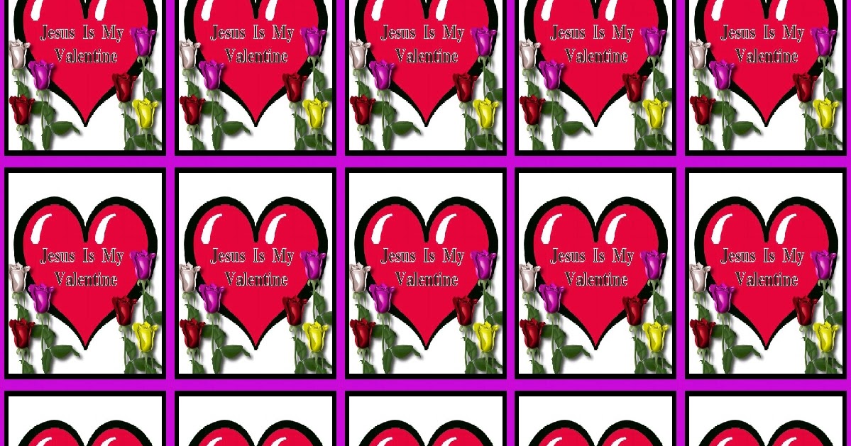 Christian Images In My Treasure Box: Jesus Is My Valentine Craft Sheet