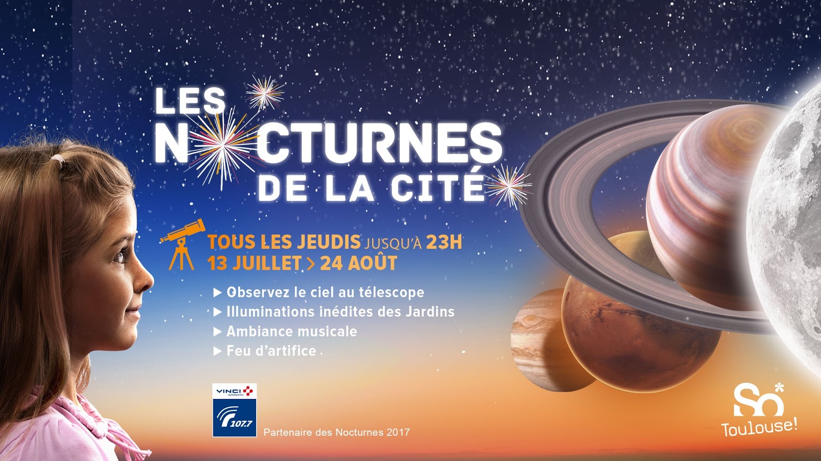 Nocturnes tout l'été à la Cité de l'Espace ! And so my dreams came true Nocturnes tout l'été à la Cité de l'Espace ! And so my dreams came true