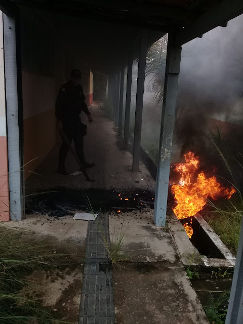 Princípio de incêndio na escola Gaspar Viana