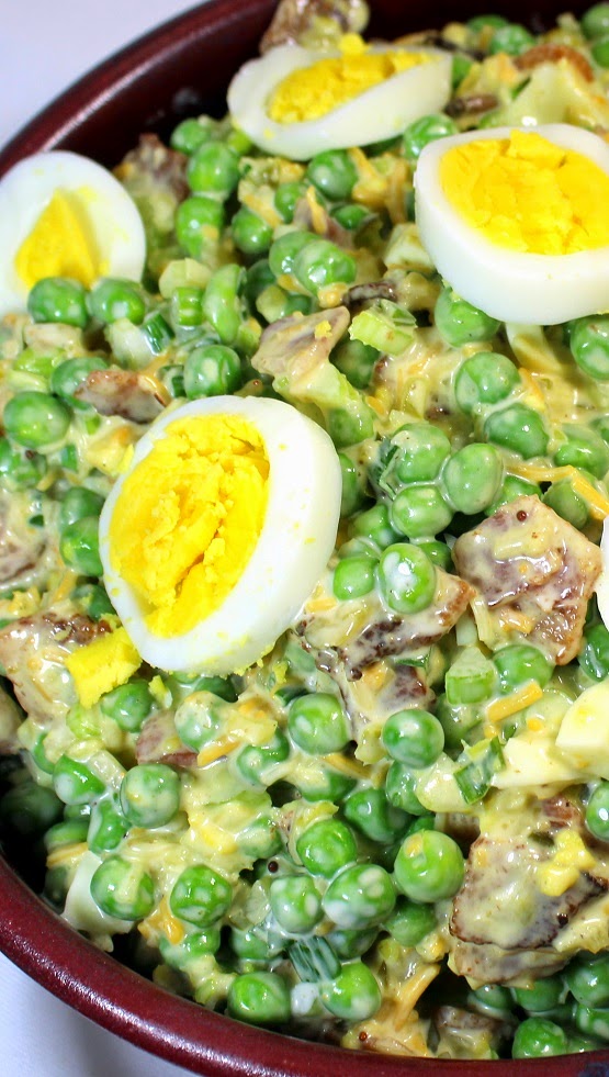 52 Ways to Cook Pea and Bacon Salad OLD SCHOOL Side Dish Church