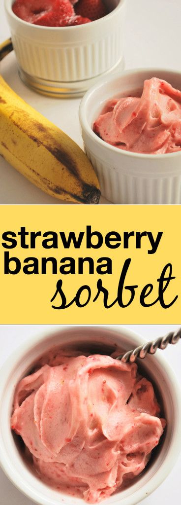 Strawberry Banana Sorbet Special Cake And Cooking