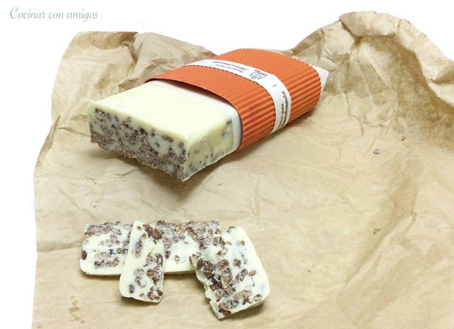 Turrón de chocolate blanco
