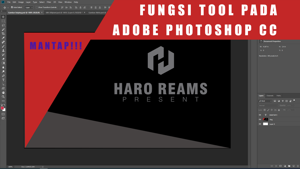 Fungsi Tool Pada Adobe Photoshop CC