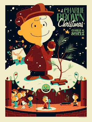 Peanuts “A Charlie Brown Christmas” Standard Edition Screen Print by Tom Whalen