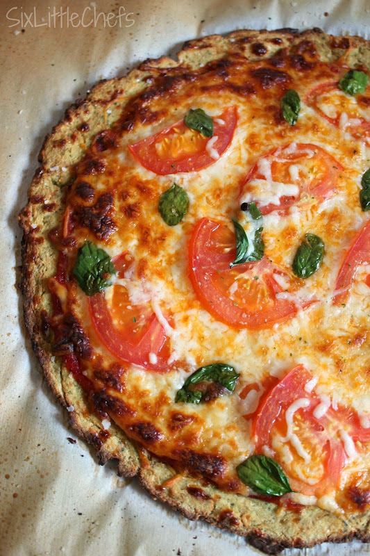 Six Little Chefs The BEST Cauliflower Crust Pizza