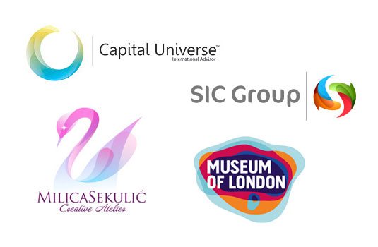 desain grafis: Desain logo transparan yang inspiratif