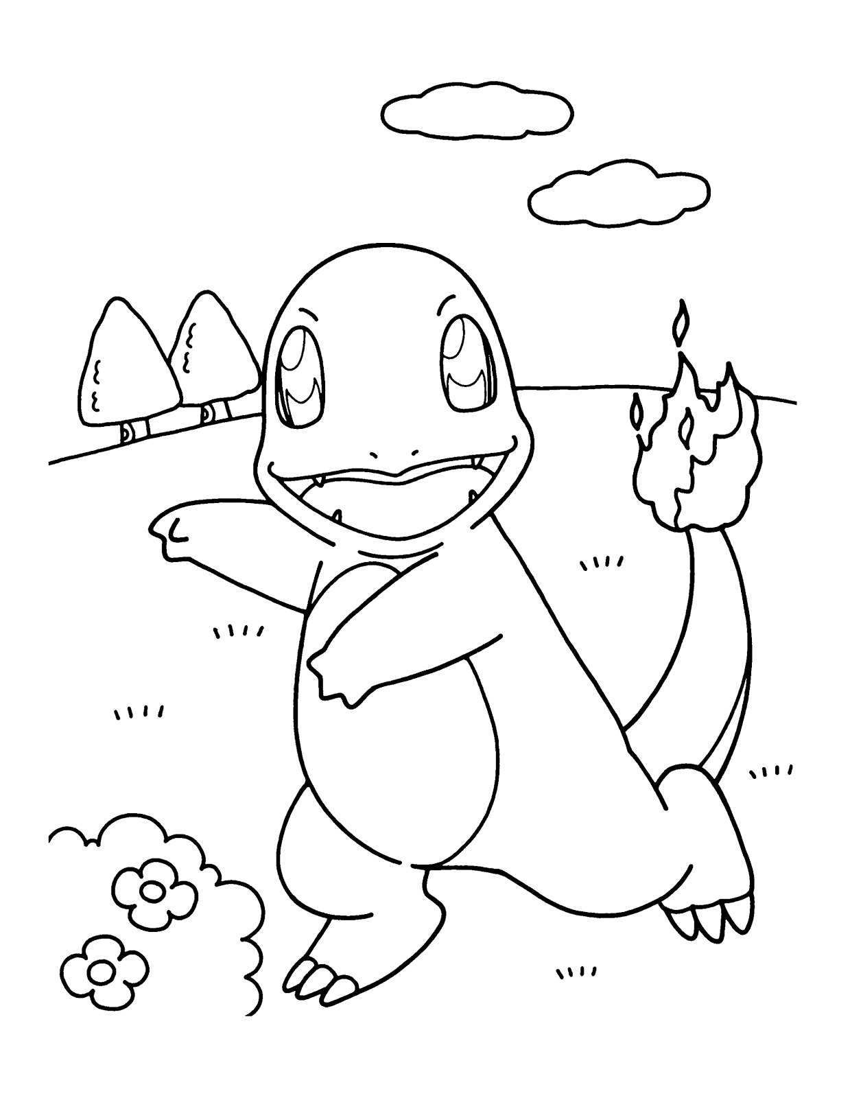 Charmander Coloring Pages Free Pokemon Coloring Pages Pokémon is all the rage, especially since the release of pokémon go! charmander coloring pages free